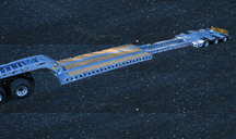 50 Ton 3-Axle Stretch Deck Trailer with 3rd Flip Axle